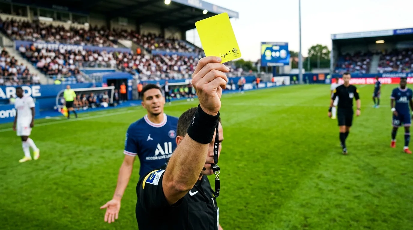 Estadísticas de tarjetas amarillas y rojas por partido en la Ligue 1